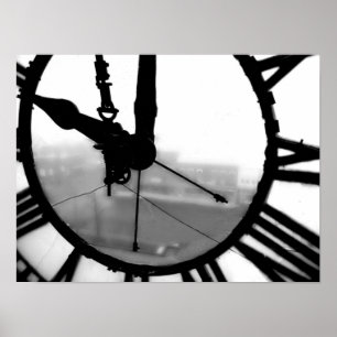 Poster Vieille horloge