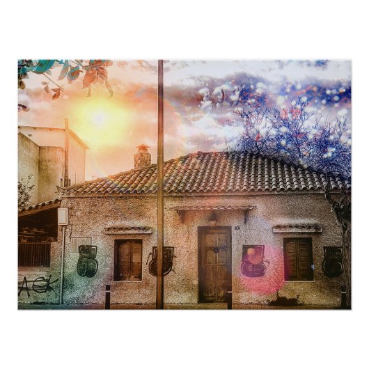 Poster Vieille maison (Devant)