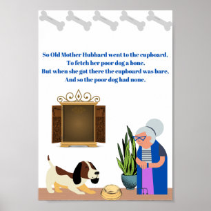 Poster vieille mère hubbbard