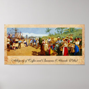 Poster Vieille peinture costaricaine