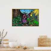 Poster Vieille sorcière domestique ~ Holbein ~ 1537 (Cuisine)