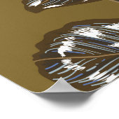 Poster Vieille texture murale avec fissures, arrière - pl (Coin)