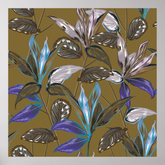 Poster Vieille texture murale avec fissures, arrière - pl (Devant)