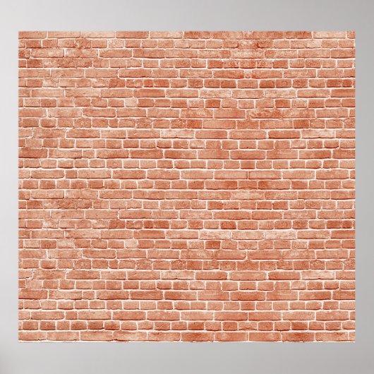 Poster Vieille texture murale en brique rouge. (Devant)