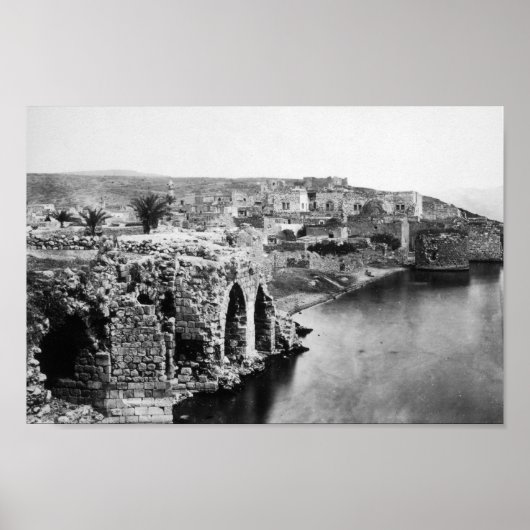 Poster Vieille Tibériade sur la mer de Galilée (Devant)