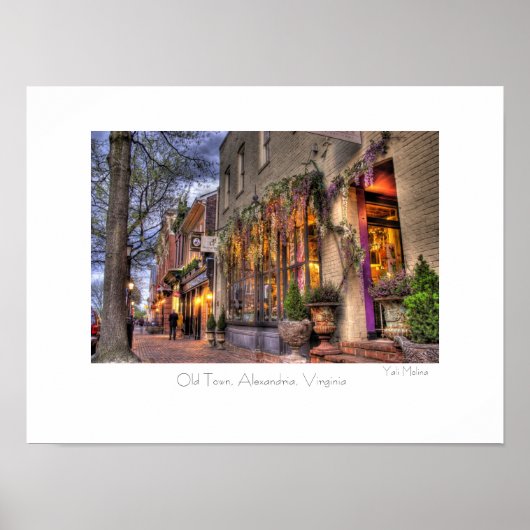 Poster Vieille ville, Alexandrie, VA (Devant)