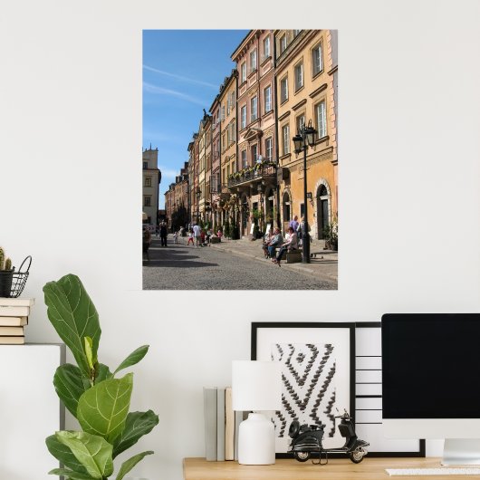 Poster Vieille ville confortable à Varsovie (Bureau à domicile)