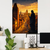 Poster Vieille ville de Toruń (Bureau à domicile)