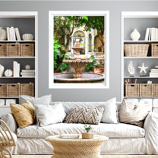 Poster Vieille Ville Hacienda Mexique Antique