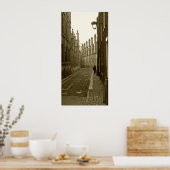 Poster Vieille Ville. Oxford (Royaume-Uni). (Cuisine)