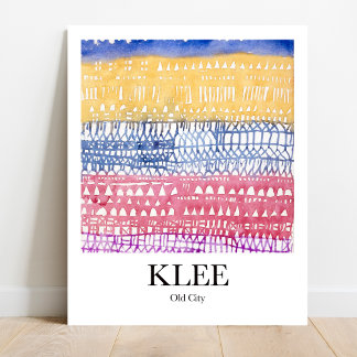 Poster Vieille ville par Paul Klee
