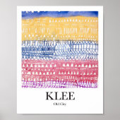 Poster Vieille ville par Paul Klee (Devant)