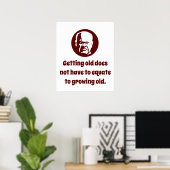 Poster Vieillir Ne Correspond Pas - La Sagesse (Bureau à domicile)