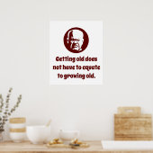 Poster Vieillir Ne Correspond Pas - La Sagesse (Cuisine)