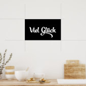 Poster Viel Glück | Bonne chance Langue Allemande (Cuisine)