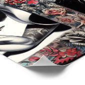 Poster Vielle écolière tatouée (Coin)
