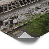 Poster Vielle grange en toile (Coin)