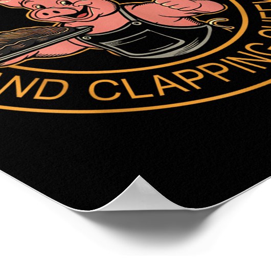 Poster Vielles Rangées Fumer Viandes Et Clapper Les Cheek (Coin)