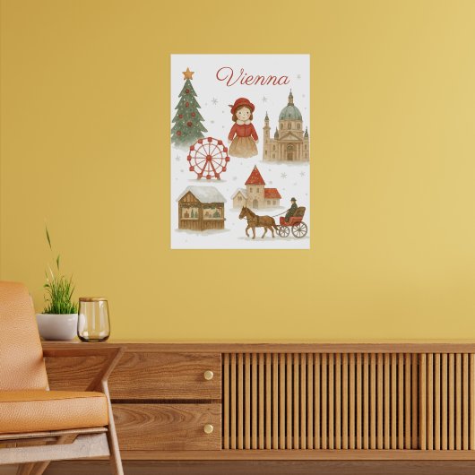Poster Vienna Christmas Watercolor – Cozy (Salon 2)