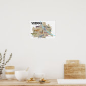 Poster Vienne Autriche - carte (Cuisine)