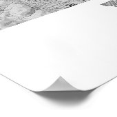 Poster Vienne - Autriche Carte de ville crayon (Coin)