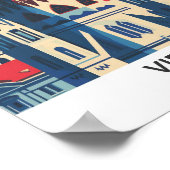 Poster Vienne Autriche Retro Voyage d'oeuvres d'art (Coin)