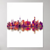 Poster Vienne Autriche Skyline (Devant)