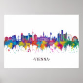 Poster Vienne Autriche Skyline (Devant)