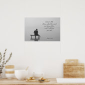 Poster Viens à Moi, je te reposerai, Matt 11:28 (Cuisine)