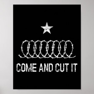 Poster Viens et coupe-le Texas Conservateur Républicain
