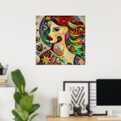 Poster Vierge 8 (Bureau à domicile)