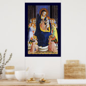 POSTER VIERGE À L'ENFANT,ANGES ET SAINTS (Cuisine)