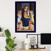 POSTER VIERGE À L'ENFANT,ANGES ET SAINTS (Bureau à domicile)
