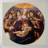 Poster Vierge à l'Enfant avec des anges de Sandro Bottice (Devant)