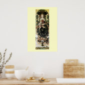 Poster VIERGE À L'ENFANT, bleu noir (Cuisine)