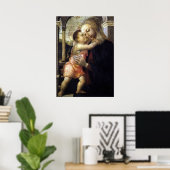 Poster Vierge à l'enfant - Botticelli - c1500 (Bureau à domicile)