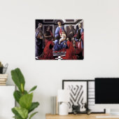 Poster Vierge à six saints - Botticelli (Bureau à domicile)