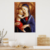 POSTER VIERGE AVEC ENFANT (Cuisine)