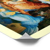 POSTER VIERGE AVEC ENFANT - CONCERT D'ANGES (Coin)