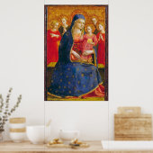 Poster VIERGE AVEC ENFANT ET ANGES Fra Angelico (Cuisine)