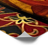 Poster VIERGE AVEC ENFANT ET ANGES par Fra Angelico (Coin)