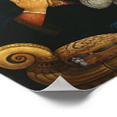 Poster Vierge avec enfant et deux anges, Filippo Lippi (Coin)