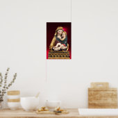 Poster VIERGE AVEC ENFANT, Noël Ruby Rouge (Cuisine)