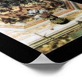 Poster VIERGE AVEC ENFANT vert noir (Coin)