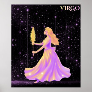 Poster Vierge céleste – Art d'astrologie