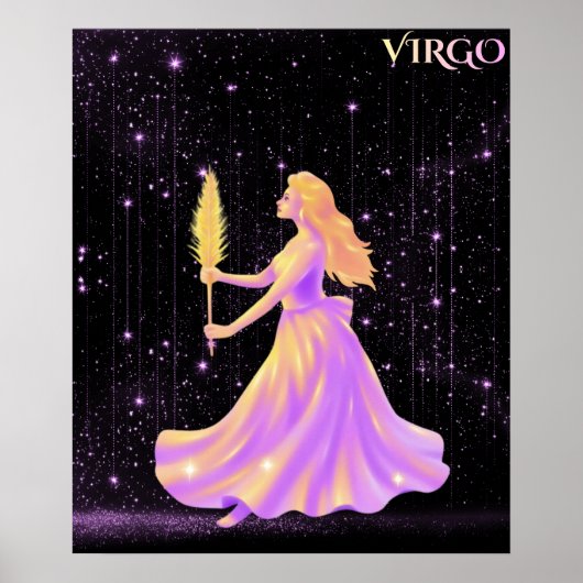 Poster Vierge céleste – Art d'astrologie (Devant)
