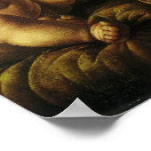 Poster Vierge de la Carnation par Léonard de Vinci (Coin)