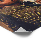 Poster Vierge de l'école de Cuzco adorant l'enfant Jésus (Coin)