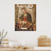 Poster Vierge de l'école de Cuzco adorant l'enfant Jésus (Cuisine)