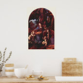 Poster Vierge des Rochers par Léonard de Vinci (Cuisine)